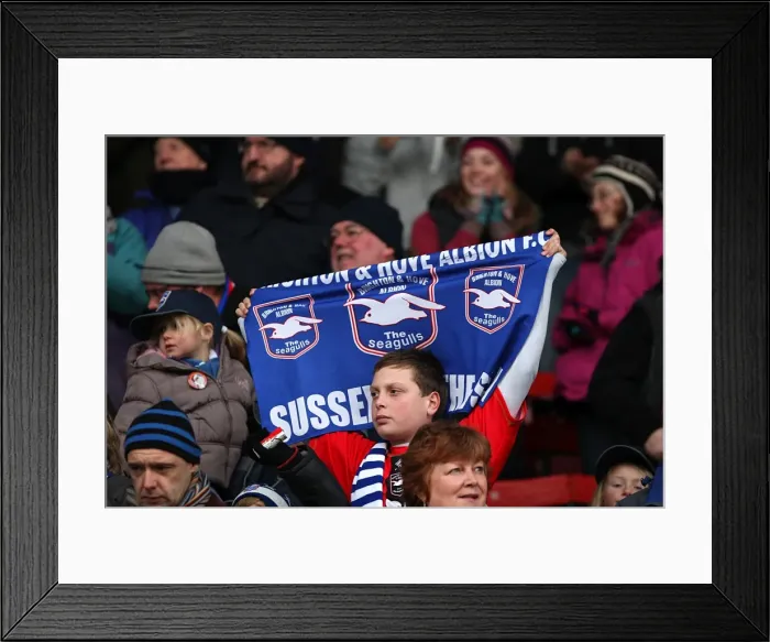 Framed Print : Brighton & Hove Albion: 2009-10 Away Game at Swindon Town Framed Print : Brighton & Hove Albion: 2009-10 Away Game at Swindon Town