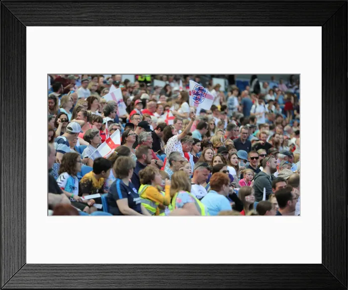 Framed Print : England Women vs New Zealand Women: FIFA World Cup Warm-Up Match at Brighton and Hove Albion's American Express Community Stadium (01.06.19) Framed Print : England Women vs New Zealand Women: FIFA World Cup Warm-Up Match at Brighton and Hove Albion's American Express Community Stadium (01.06.19)