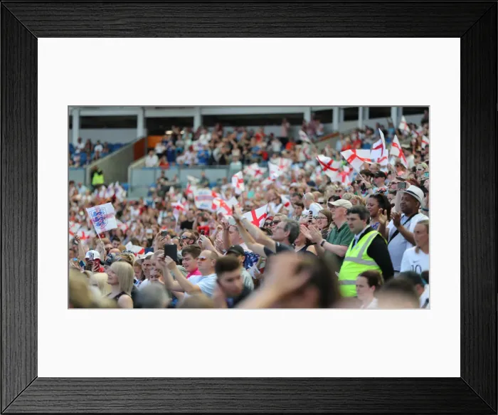 Framed Print : England Women vs New Zealand Women: FIFA World Cup Warm-Up Match at Brighton and Hove Albion's American Express Community Stadium (01.06.19)