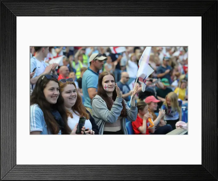 Framed Print : England Women vs New Zealand Women: FIFA World Cup Warm-Up Match at Brighton and Hove Albion's American Express Community Stadium (01.06.19) Framed Print : England Women vs New Zealand Women: FIFA World Cup Warm-Up Match at Brighton and Hove Albion's American Express Community Stadium (01.06.19)