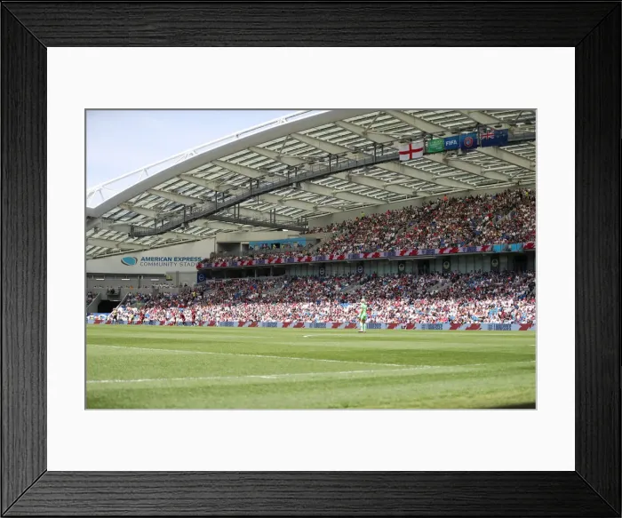 Framed Print : England Women vs. New Zealand Women: FIFA World Cup Warm-Up Match at Brighton and Hove Albion's American Express Community Stadium (01JUN19) Framed Print : England Women vs. New Zealand Women: FIFA World Cup Warm-Up Match at Brighton and Hove Albion's American Express Community Stadium (01JUN19)