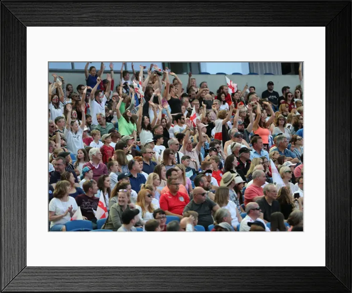 Framed Print : England Women vs New Zealand Women: FIFA World Cup Warm-Up Match at Brighton and Hove Albion's American Express Community Stadium (01.06.19)