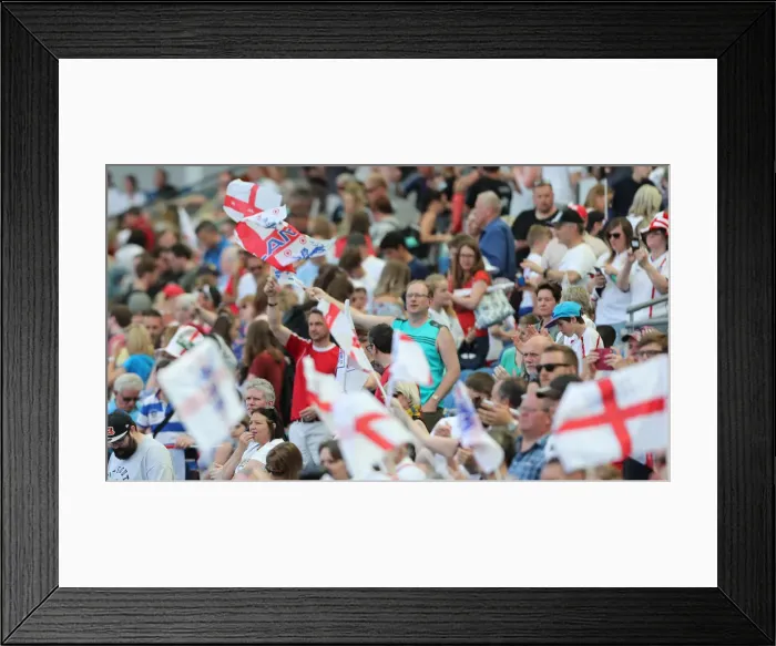 Framed Print : England Women vs New Zealand Women: FIFA World Cup Warm-Up at Brighton and Hove Albion's American Express Community Stadium (01JUN19)