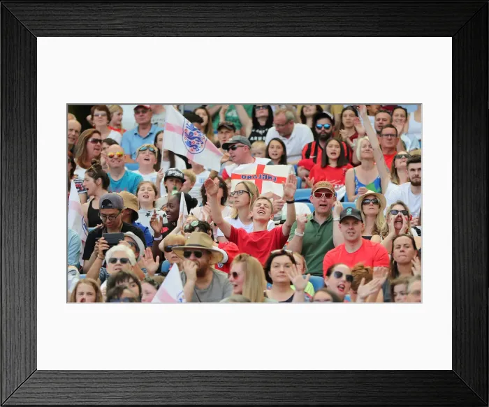 Framed Print : England Women vs New Zealand Women: FIFA World Cup Warm-Up Match at Brighton and Hove Albion's American Express Community Stadium (01.06.19) Framed Print : England Women vs New Zealand Women: FIFA World Cup Warm-Up Match at Brighton and Hove Albion's American Express Community Stadium (01.06.19)