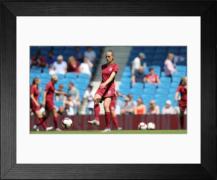 Framed Print : England Women vs New Zealand Women: FIFA World Cup Warm-Up Match at Brighton and Hove Albion's American Express Community Stadium (01.06.19)