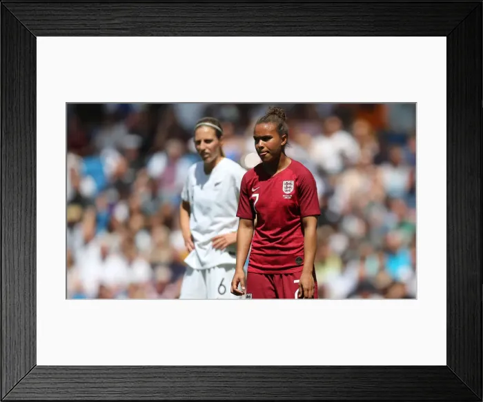 Framed Print : England Women vs. New Zealand Women: FIFA World Cup Warm-Up Match at Brighton and Hove Albion's American Express Community Stadium (01.06.19)