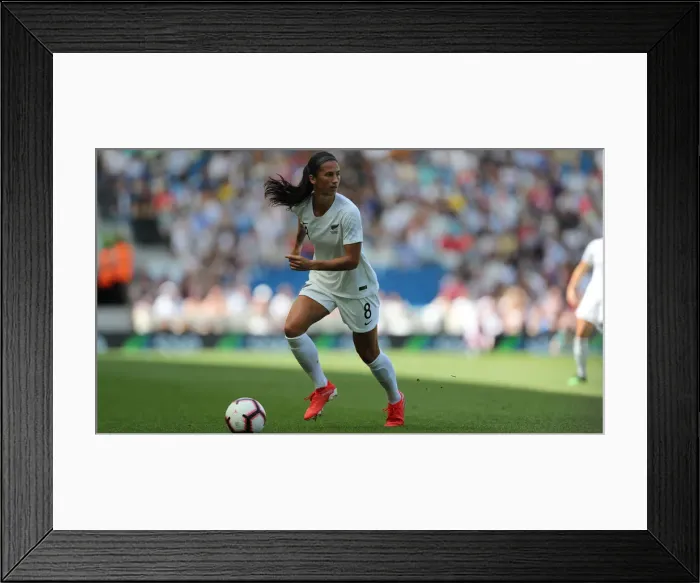 Framed Print : England Women vs New Zealand Women: FIFA World Cup Warm-Up Match at Brighton and Hove Albion's American Express Community Stadium (01.06.19)