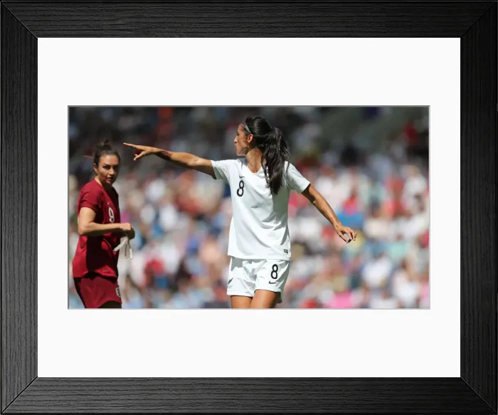 Framed Print : England Women vs New Zealand Women: FIFA World Cup Warm-Up Match at Brighton and Hove Albion's American Express Community Stadium (01.06.19)