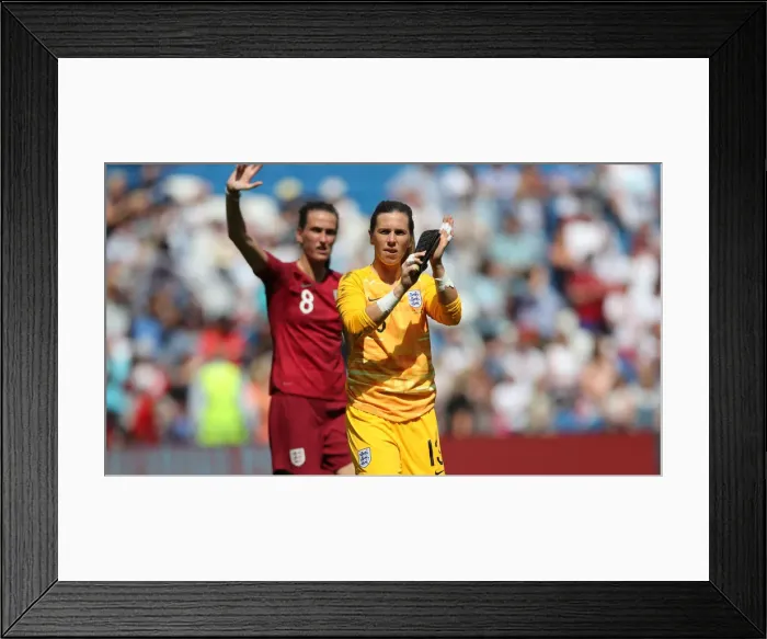 Framed Print : England Women vs New Zealand Women: FIFA World Cup Warm-Up Match at Brighton and Hove Albion's American Express Community Stadium (01.06.19) Framed Print : England Women vs New Zealand Women: FIFA World Cup Warm-Up Match at Brighton and Hove Albion's American Express Community Stadium (01.06.19)