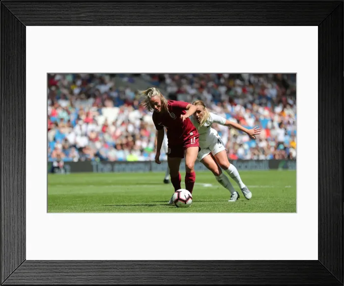 Framed Print : England Women vs New Zealand Women: FIFA World Cup Warm-Up Match at Brighton and Hove Albion's American Express Community Stadium (01.06.19) Framed Print : England Women vs New Zealand Women: FIFA World Cup Warm-Up Match at Brighton and Hove Albion's American Express Community Stadium (01.06.19)