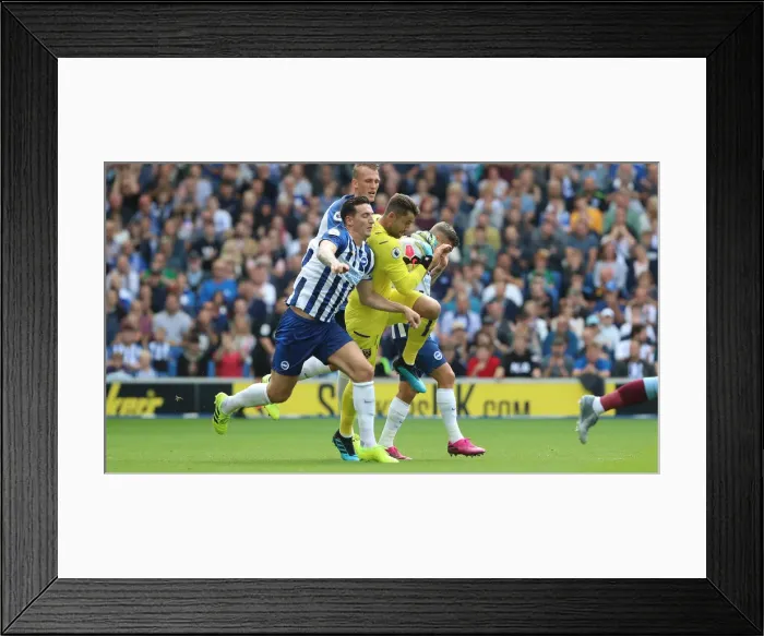 Framed Print : Brighton and Hove Albion vs. West Ham United: Premier League Showdown at American Express Community Stadium (August 17, 2019) Framed Print : Brighton and Hove Albion vs. West Ham United: Premier League Showdown at American Express Community Stadium (August 17, 2019)