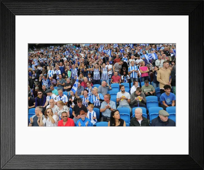 Framed Print : Brighton & Hove Albion vs. West Ham United: Premier League Battle at American Express Community Stadium (August 17, 2019)