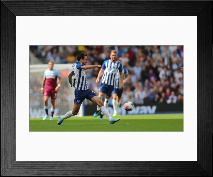 Framed Print : Brighton and Hove Albion vs. West Ham United: Premier League Showdown at American Express Community Stadium (August 17, 2019) Framed Print : Brighton and Hove Albion vs. West Ham United: Premier League Showdown at American Express Community Stadium (August 17, 2019)
