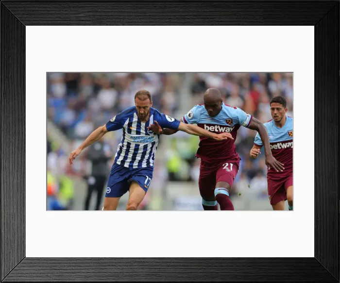 Framed Print : Brighton and Hove Albion vs. West Ham United: Premier League Battle at American Express Community Stadium (17.08.19)
