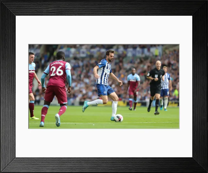 Framed Print : Brighton and Hove Albion vs. West Ham United: Premier League Showdown at American Express Community Stadium (17th August 2019) Framed Print : Brighton and Hove Albion vs. West Ham United: Premier League Showdown at American Express Community Stadium (17th August 2019)