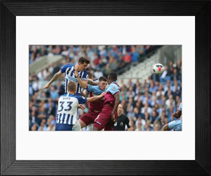 Framed Print : Brighton and Hove Albion vs. West Ham United: Premier League Battle at American Express Community Stadium (17th August 2019)