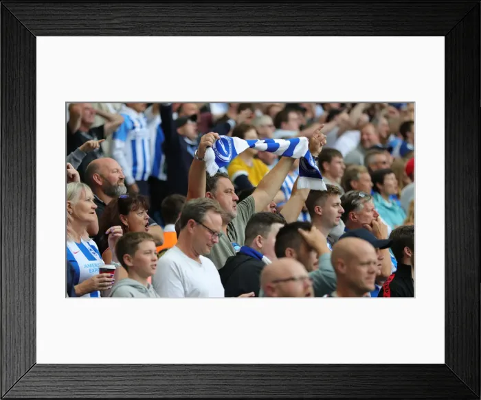 Framed Print : Brighton & Hove Albion vs. West Ham United: Premier League Battle at American Express Community Stadium (17th August 2019)