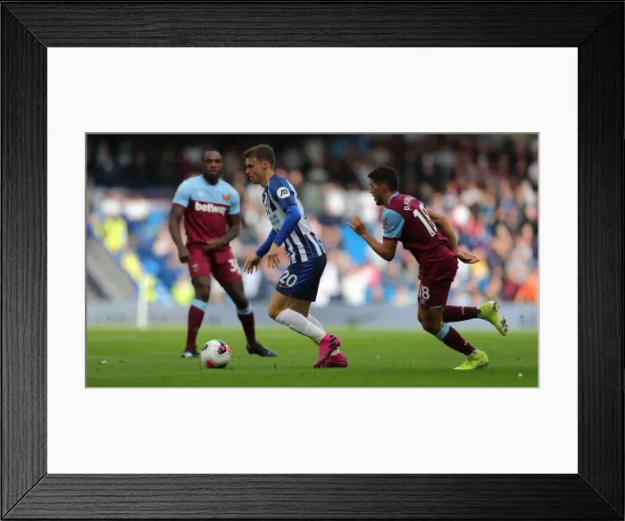 Framed Print : Brighton and Hove Albion vs. West Ham United: Premier League Showdown at American Express Community Stadium (17th August 2019)
