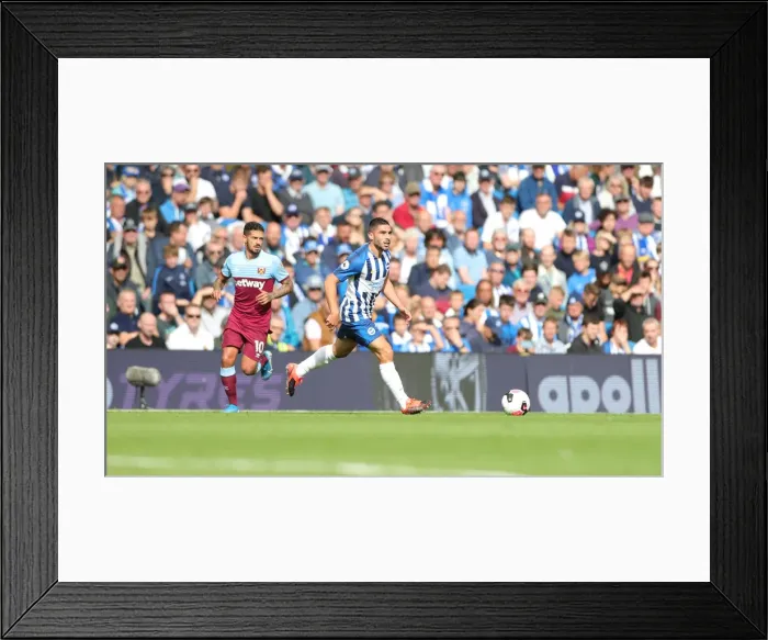 Framed Print : Brighton and Hove Albion vs. West Ham United: Premier League Battle at American Express Community Stadium (17.08.19)