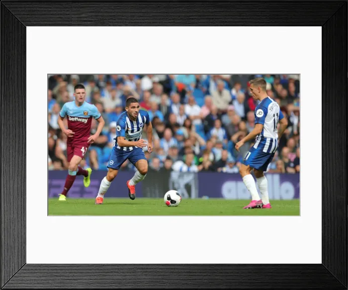 Framed Print : Premier League Showdown: Brighton & Hove Albion vs. West Ham United (17th August 2019) Framed Print : Premier League Showdown: Brighton & Hove Albion vs. West Ham United (17th August 2019)
