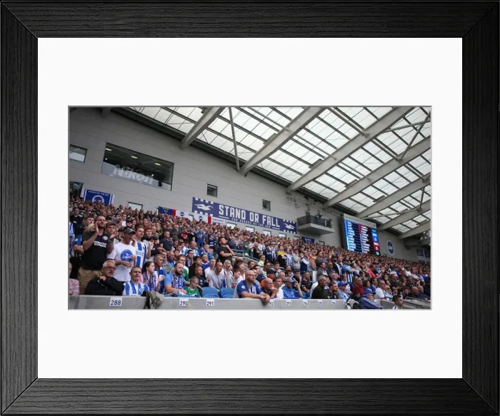 Framed Print : Brighton and Hove Albion vs. West Ham United: Premier League Showdown at American Express Community Stadium (17th August 2019)