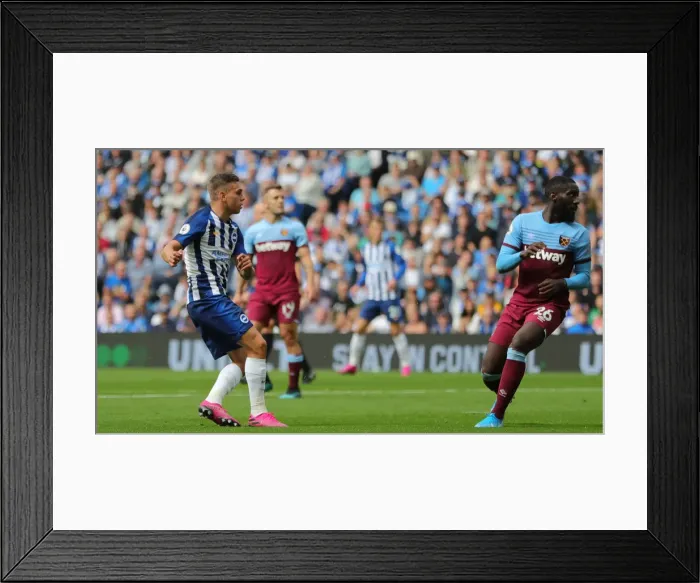Framed Print : Brighton and Hove Albion vs. West Ham United: Premier League Showdown at American Express Community Stadium (17th August 2019) Framed Print : Brighton and Hove Albion vs. West Ham United: Premier League Showdown at American Express Community Stadium (17th August 2019)