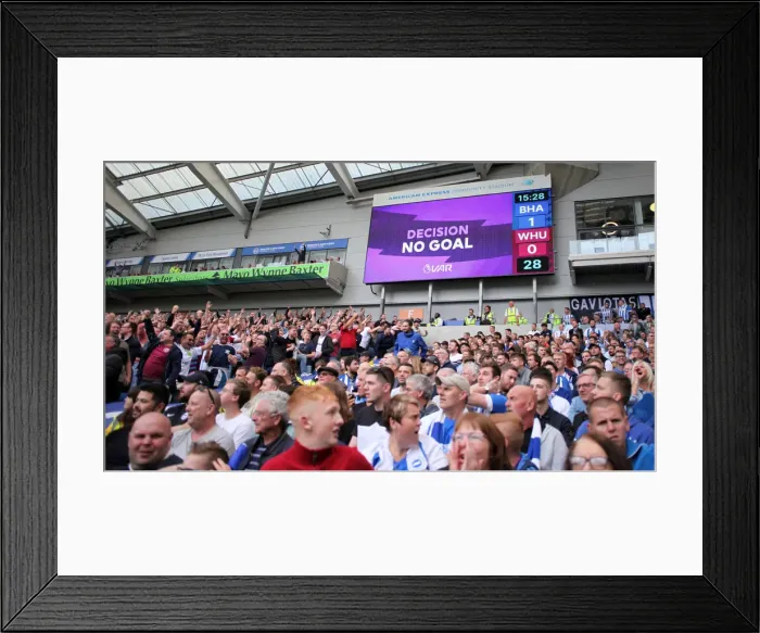 Framed Print : Brighton & Hove Albion vs. West Ham United: Premier League Showdown at American Express Community Stadium (August 17, 2019) Framed Print : Brighton & Hove Albion vs. West Ham United: Premier League Showdown at American Express Community Stadium (August 17, 2019)
