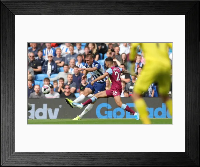 Framed Print : Brighton and Hove Albion vs. West Ham United: Premier League Battle at American Express Community Stadium (17th August 2019) Framed Print : Brighton and Hove Albion vs. West Ham United: Premier League Battle at American Express Community Stadium (17th August 2019)