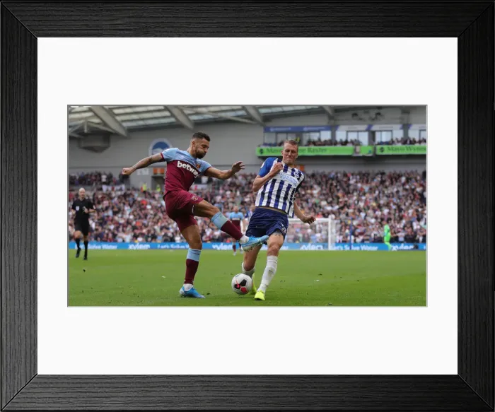 Framed Print : Brighton and Hove Albion vs. West Ham United: Premier League Showdown at American Express Community Stadium (17.08.19)