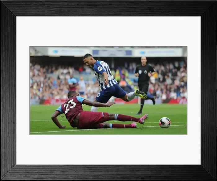 Framed Print : Brighton and Hove Albion vs. West Ham United: Premier League Battle at American Express Community Stadium (17Aug19) Framed Print : Brighton and Hove Albion vs. West Ham United: Premier League Battle at American Express Community Stadium (17Aug19)