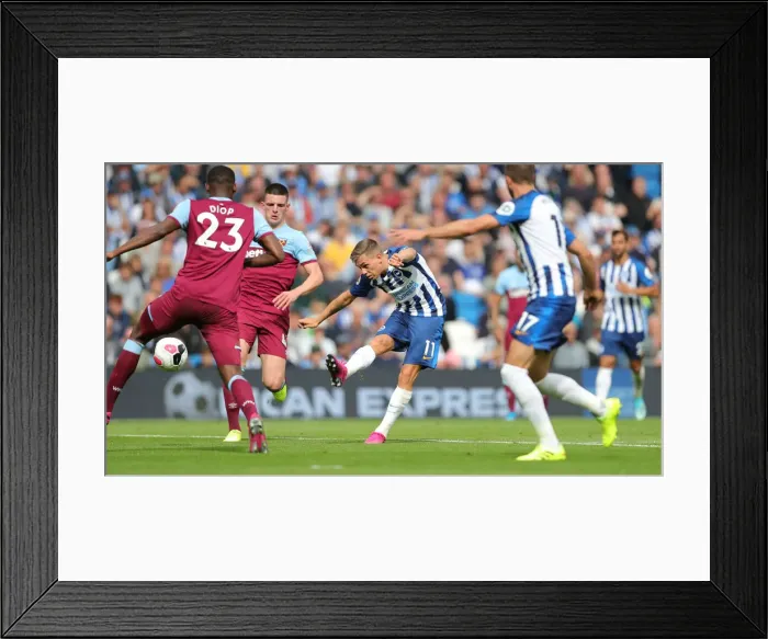 Framed Print : Brighton and Hove Albion vs. West Ham United: Premier League Showdown at American Express Community Stadium (17th August 2019) Framed Print : Brighton and Hove Albion vs. West Ham United: Premier League Showdown at American Express Community Stadium (17th August 2019)