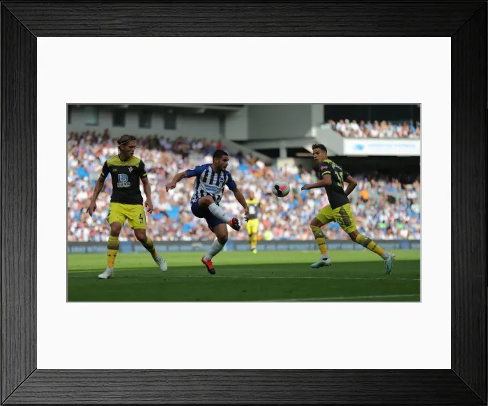 Framed Print : Brighton and Hove Albion vs. Southampton: Premier League Showdown at American Express Community Stadium (24Aug19)