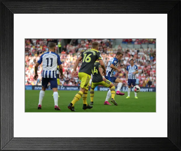 Framed Print : Brighton and Hove Albion vs. Southampton: Premier League Showdown at American Express Community Stadium (24Aug19)