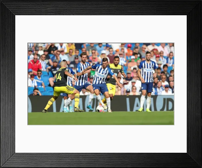 Framed Print : Brighton and Hove Albion vs. Southampton: Premier League Showdown at American Express Community Stadium (August 24, 2019)