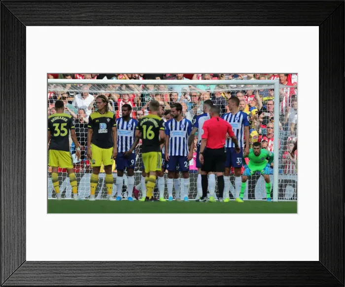 Framed Print : Brighton and Hove Albion vs. Southampton: Premier League Showdown at American Express Community Stadium (24Aug19)