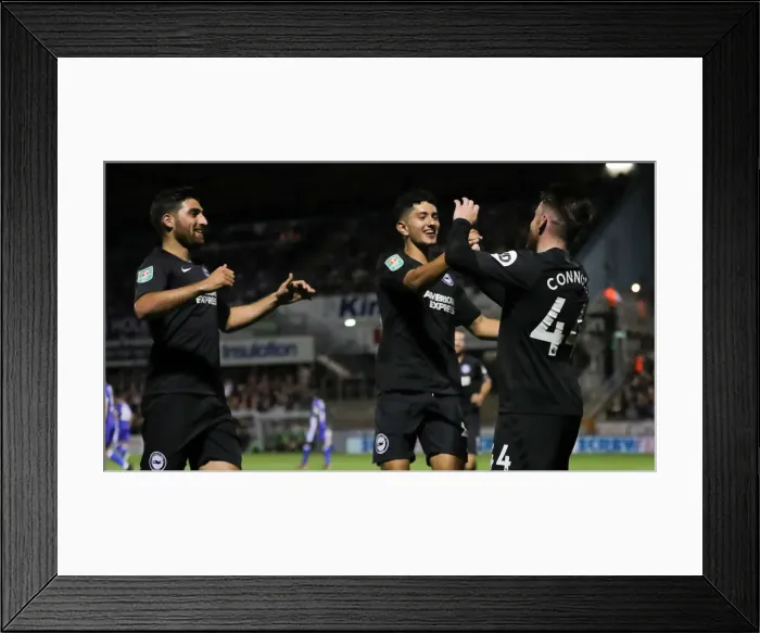 Framed Print : Brighton and Hove Albion Face Off Against Bristol Rovers in Carabao Cup Clash (27AUG19)