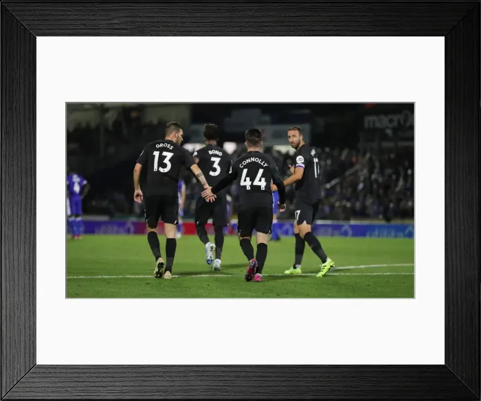 Framed Print : Brighton and Hove Albion Face Off Against Bristol Rovers in Carabao Cup Clash (27AUG19)
