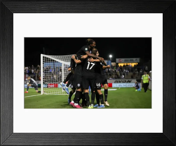Framed Print : Brighton and Hove Albion vs. Bristol Rovers: Carabao Cup Clash (27Aug19)