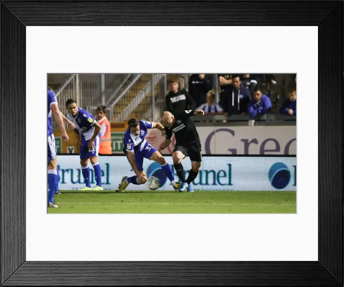 Framed Print : Brighton and Hove Albion Face Off Against Bristol Rovers in Carabao Cup Clash (27AUG19)