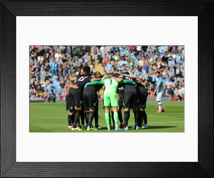 Framed Print : Manchester City vs. Brighton and Hove Albion: Premier League Showdown at Etihad Stadium (31AUG19)