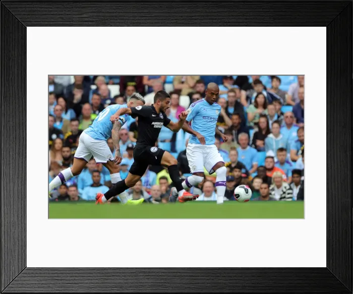 Framed Print : Manchester City vs. Brighton and Hove Albion: Premier League Showdown at Etihad Stadium (31AUG19) Framed Print : Manchester City vs. Brighton and Hove Albion: Premier League Showdown at Etihad Stadium (31AUG19)