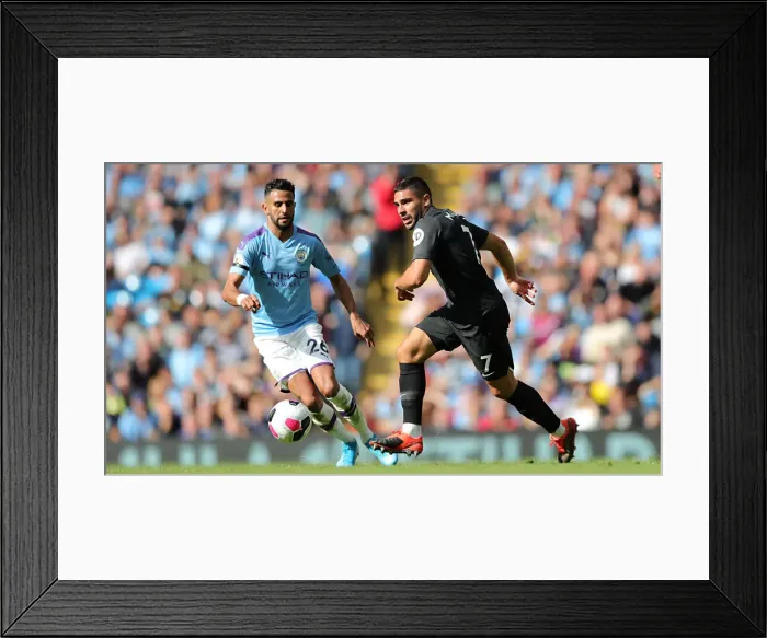 Framed Print : Manchester City vs. Brighton and Hove Albion: Premier League Showdown at Etihad Stadium (31AUG19)