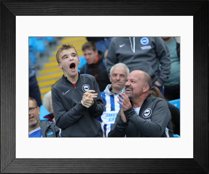Framed Print : Manchester City vs. Brighton and Hove Albion: Premier League Showdown at Etihad Stadium (31AUG19)