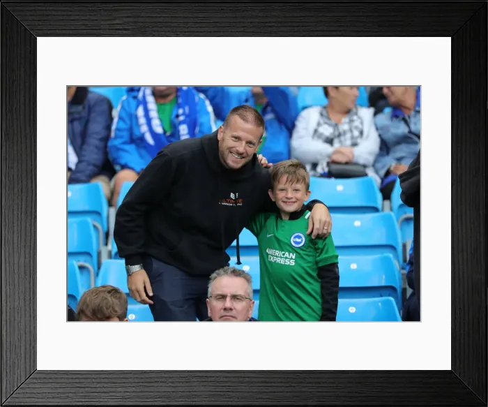 Framed Print : Manchester City vs. Brighton and Hove Albion: Premier League Showdown at Etihad Stadium (31Aug19)