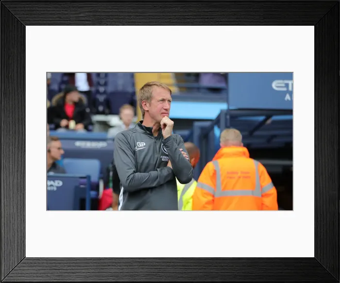 Framed Print : Manchester City vs. Brighton and Hove Albion: Premier League Showdown at Etihad Stadium (31AUG19) Framed Print : Manchester City vs. Brighton and Hove Albion: Premier League Showdown at Etihad Stadium (31AUG19)