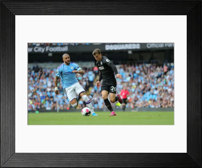 Framed Print : Manchester City vs. Brighton and Hove Albion: Premier League Showdown at Etihad Stadium (31AUG19)