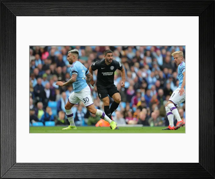 Framed Print : Manchester City vs. Brighton and Hove Albion: Premier League Showdown at Etihad Stadium (31AUG19)