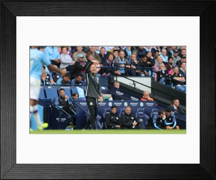 Framed Print : Manchester City vs. Brighton and Hove Albion: Premier League Showdown at Etihad Stadium (31AUG19)