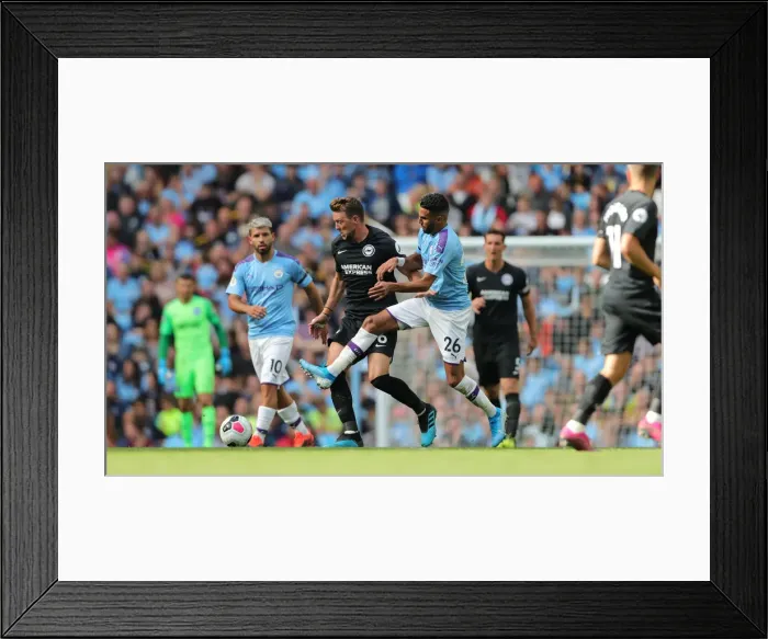 Framed Print : Manchester City vs. Brighton and Hove Albion: Premier League Showdown at Etihad Stadium (31AUG19)