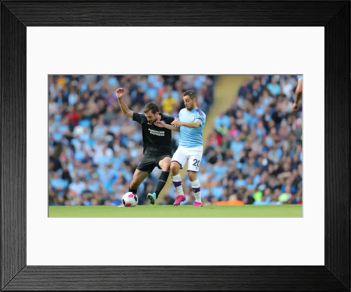 Framed Print : Manchester City vs. Brighton and Hove Albion: Premier League Showdown at Etihad Stadium (31AUG19)